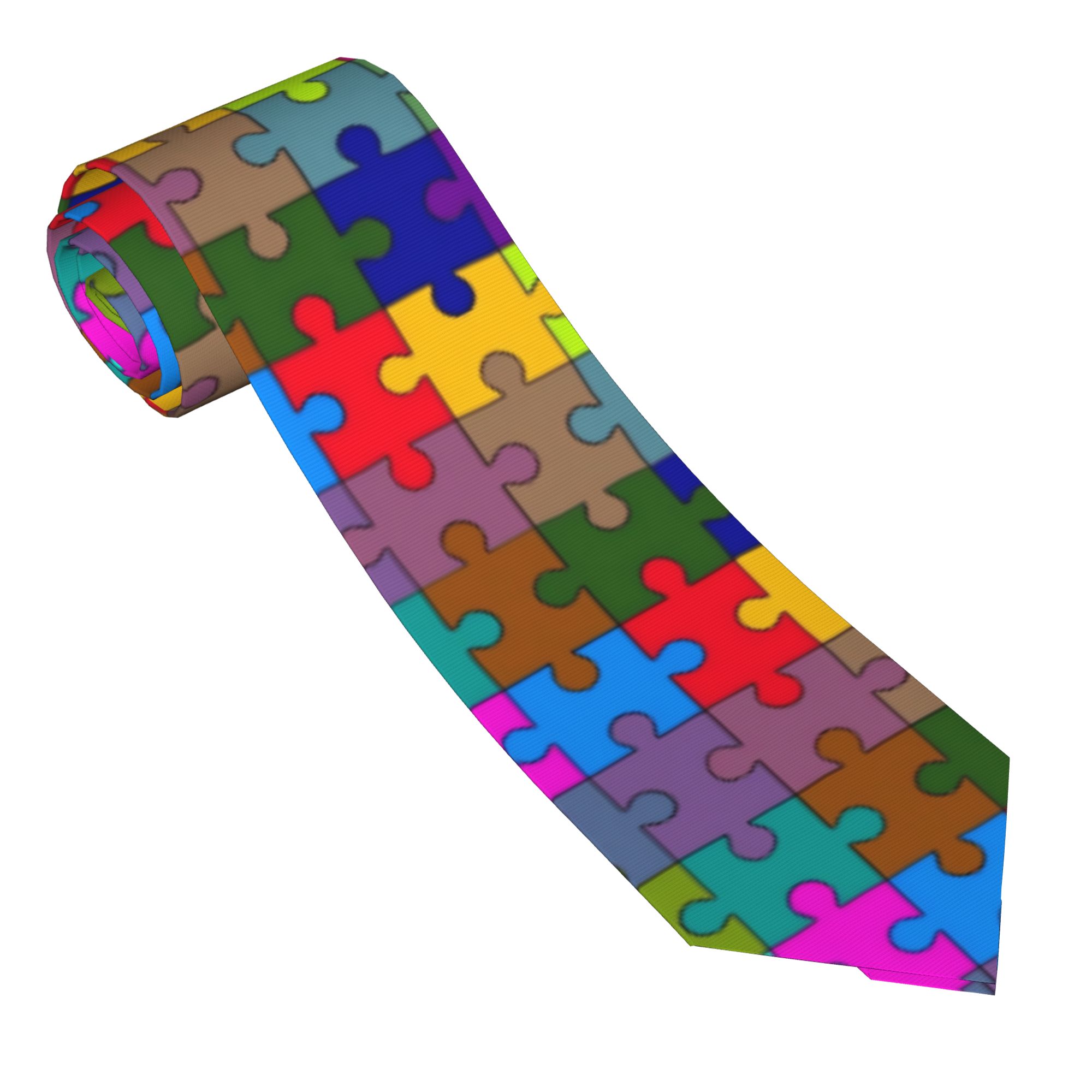 Men Accessories Wedding - Dasi Puzzle Gradien Gelap Dasi Pesta