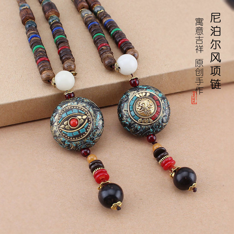 Men Accessories Nepal - Liontin Nepal Rantai Sweter Manik Buddha
