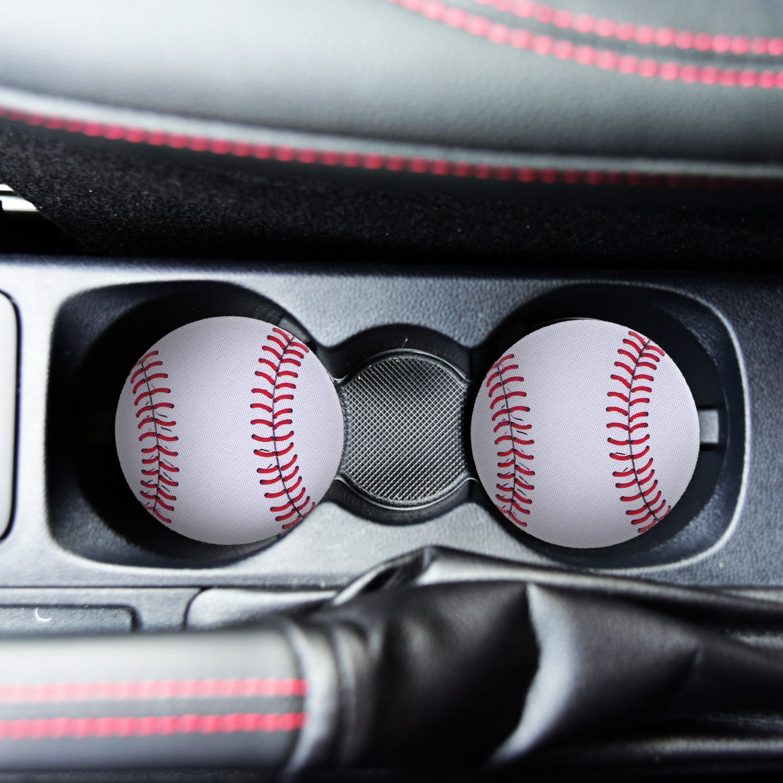 Men'S Accessories Holder - 2Pcs Alas Gelas Mobil Tema Baseball