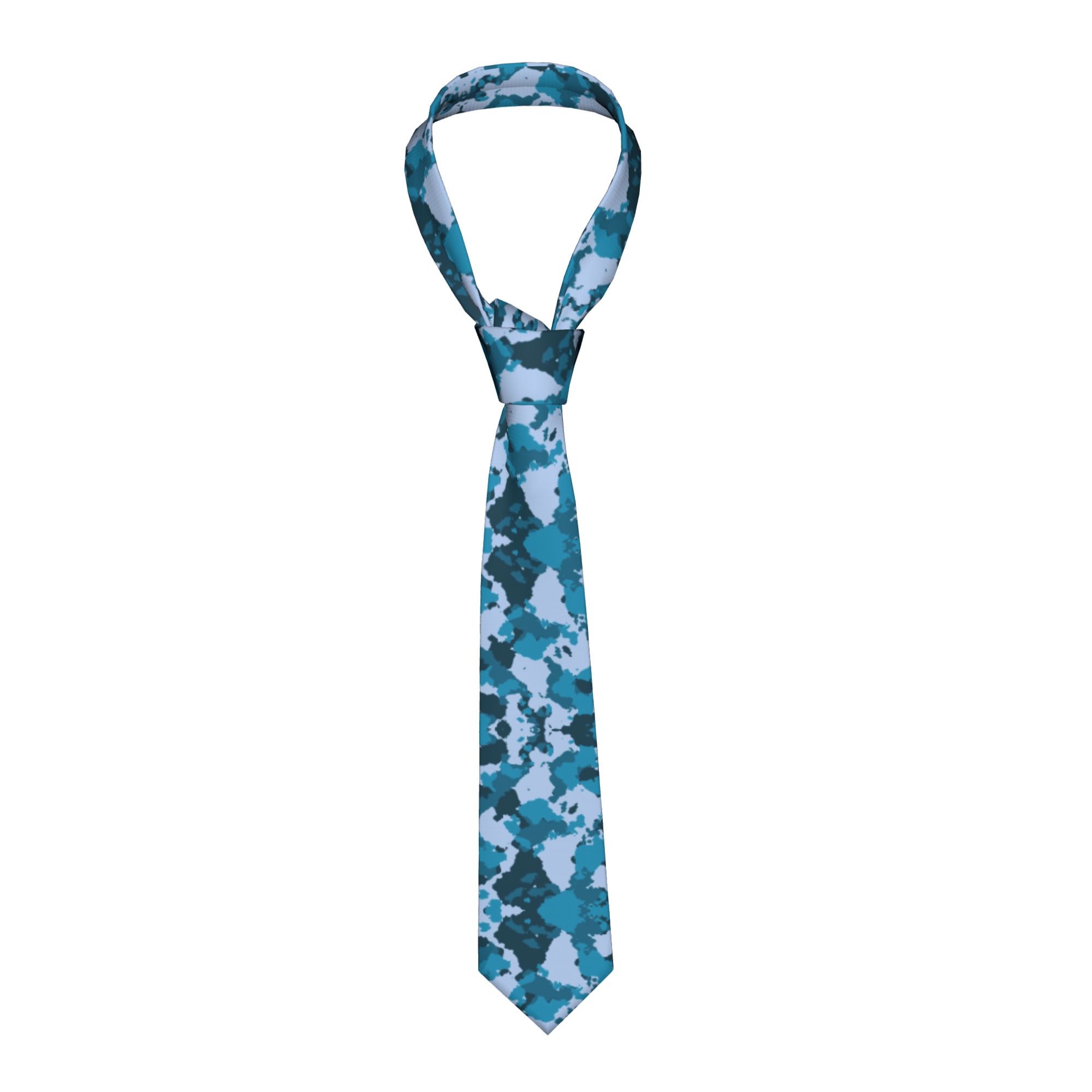 Men Accessories Wedding - Dasi Pria Motif Kamuflase, Poliester Tipis