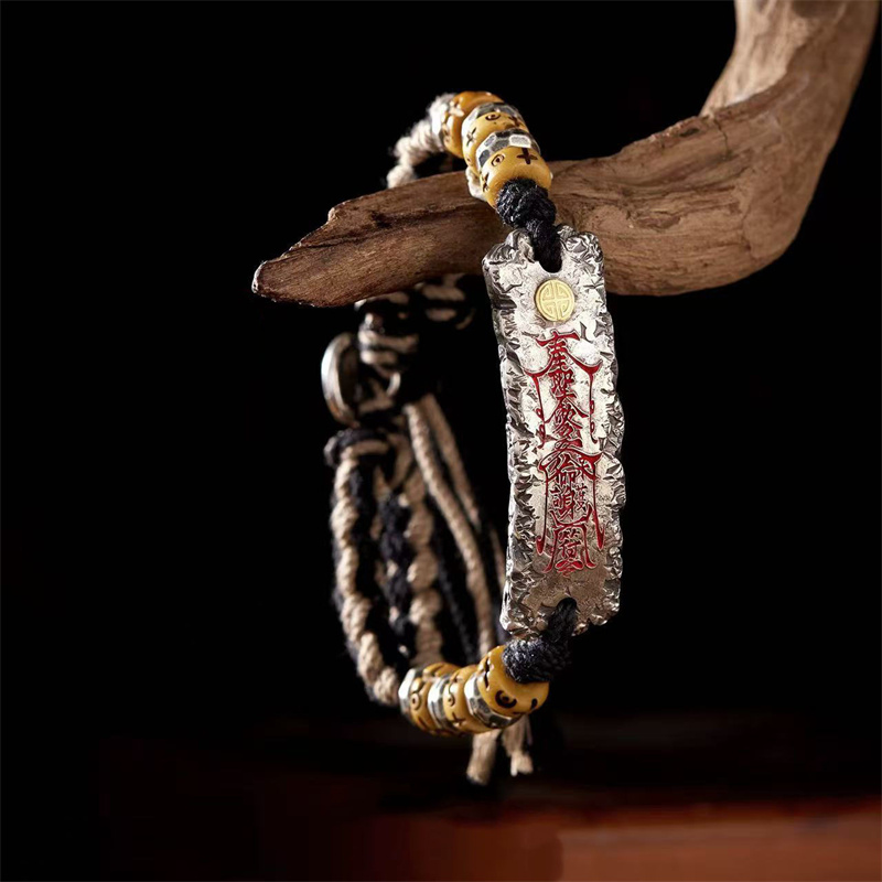 Men Accessories Ethnic - Gelang Rantai Kepang Gaya Etnis dengan