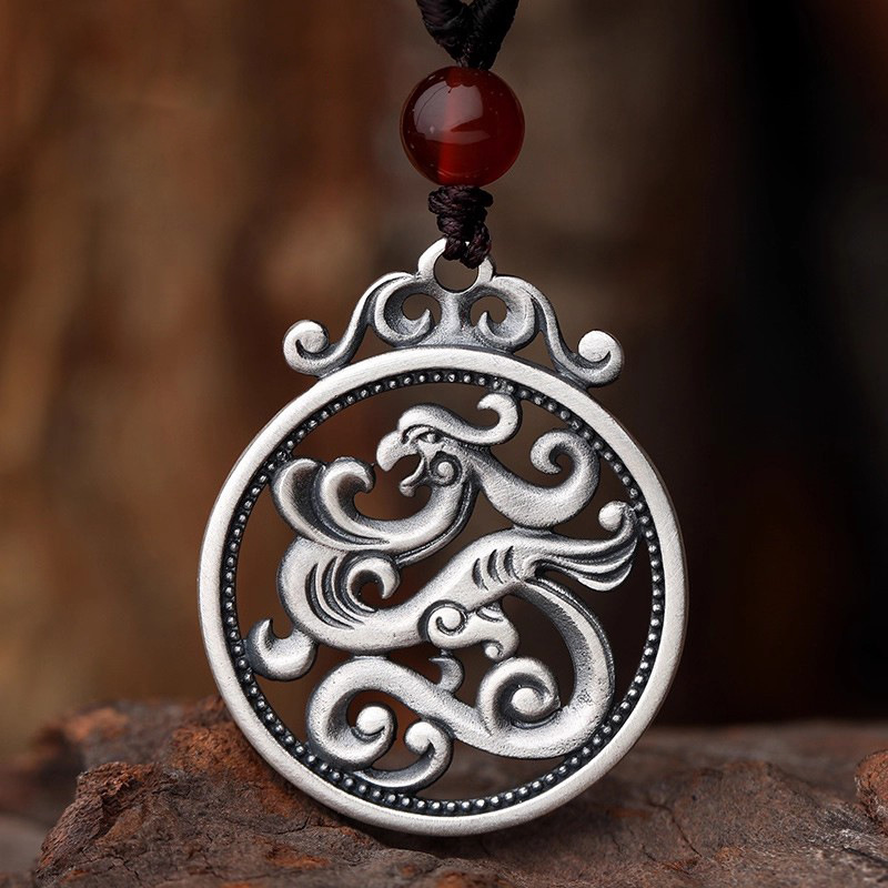 Men Accessories Ethnic - Liontin Phoenix Gaya Etnik untuk Pria,