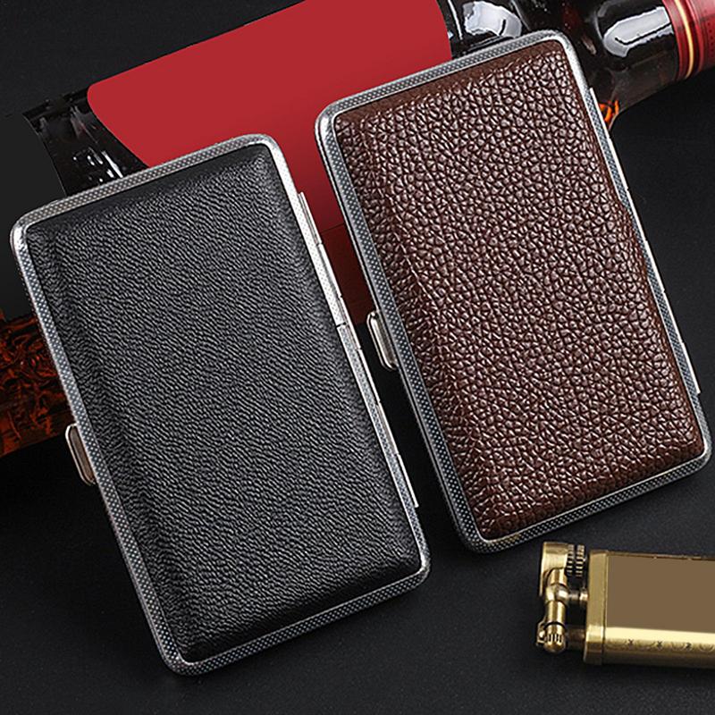 Men Accessories Gadgets - Kotak rokok kulit PU Aksesori merokok
