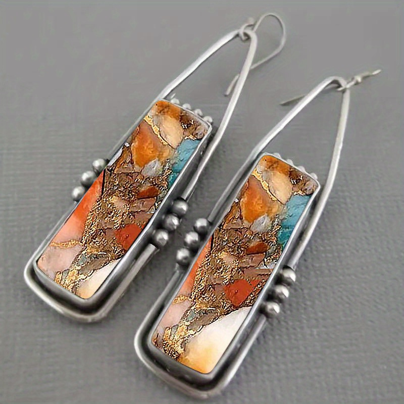 Men Accessories Ethnic - 2 buah anting Bohemia Retro imitasi