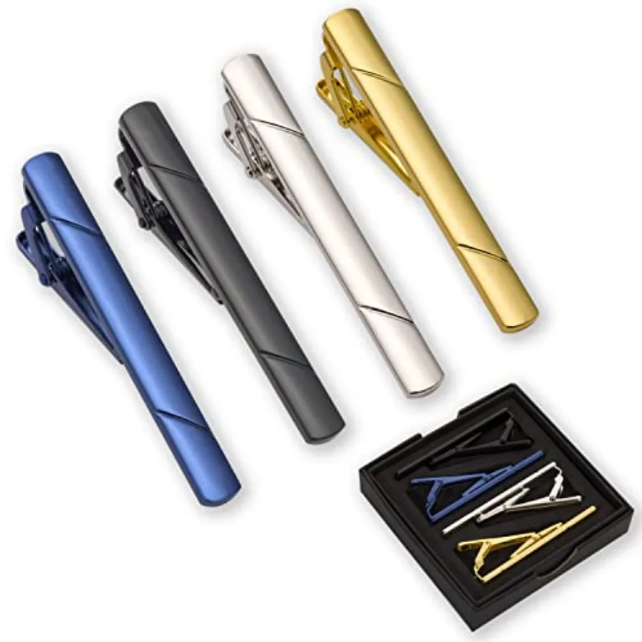 Men Accessories Fashion - 4 Buah Klip Dasi untuk Pria