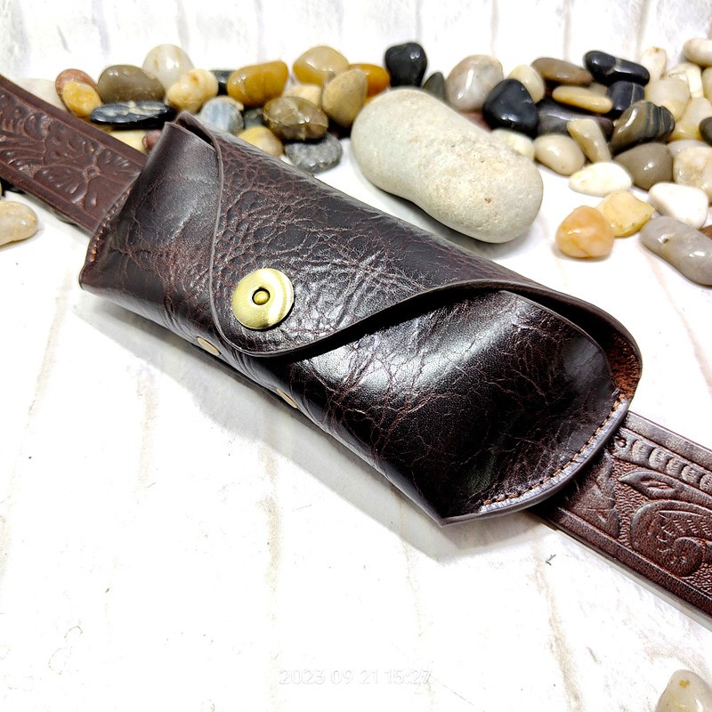 Men Accessories Box - Blongk Casing Kacamata Tas Pinggang Kulit