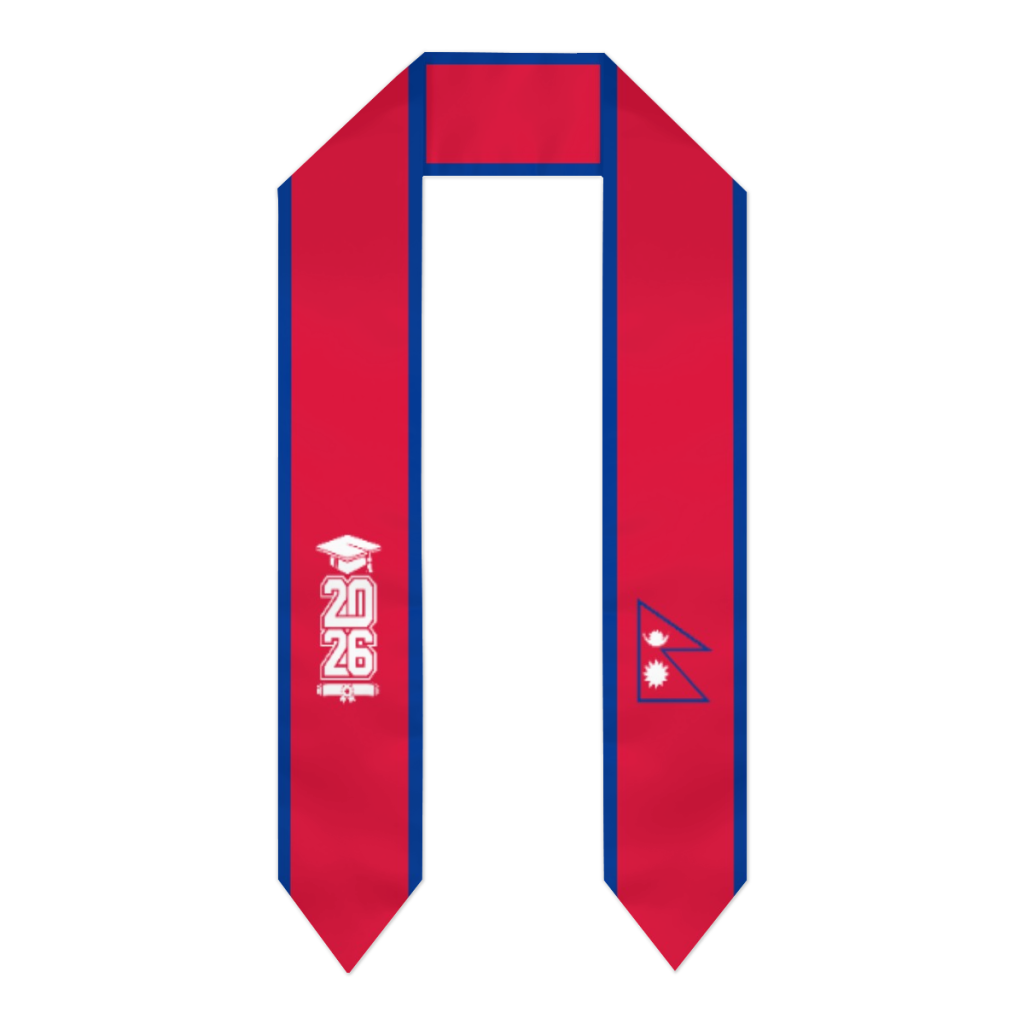 Men Accessories Nepal - Selendang Wisuda Bendera Nepal Kelas 2026,