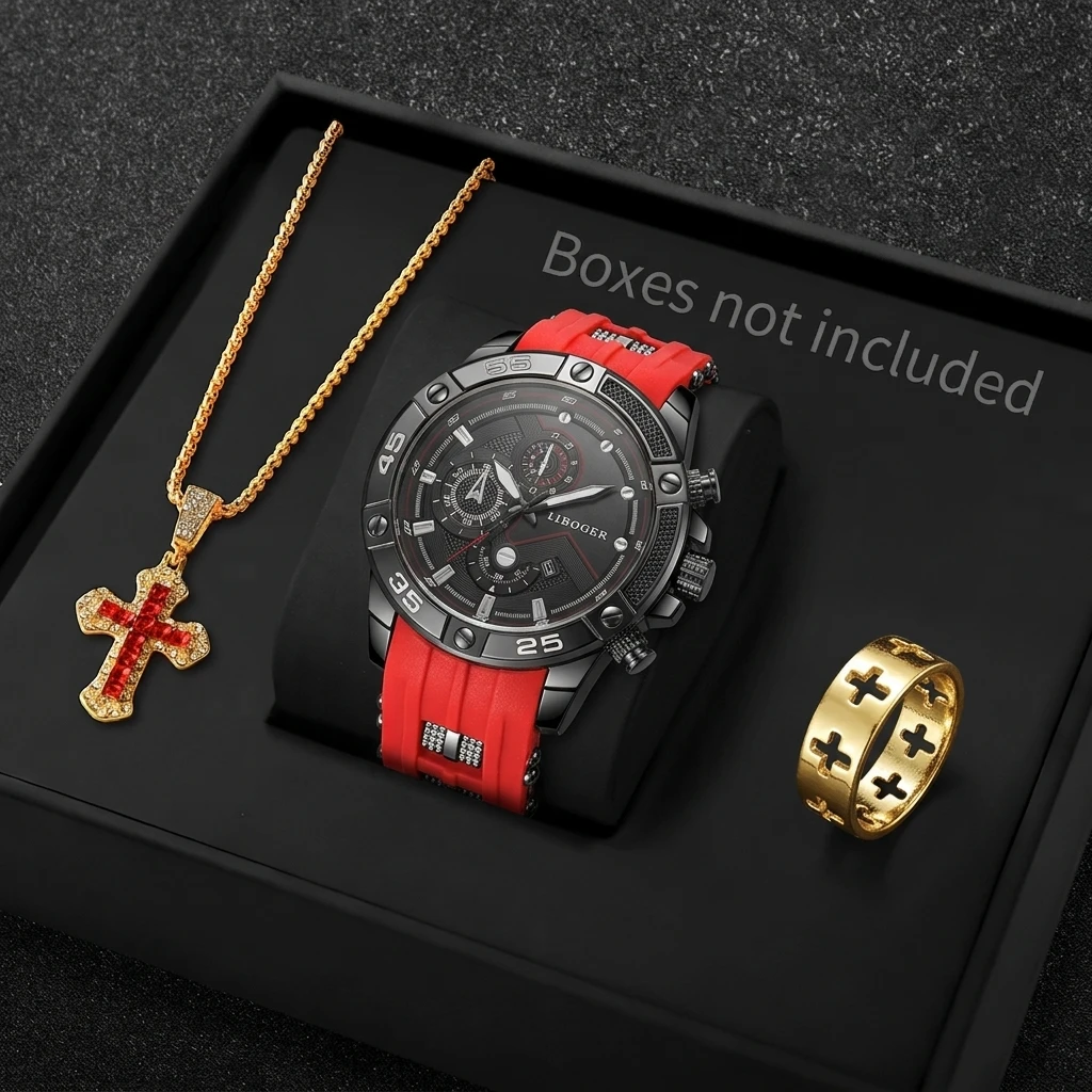 Men Accessories Gadgets - 3 Buah Jam Tangan Olahraga Pria
