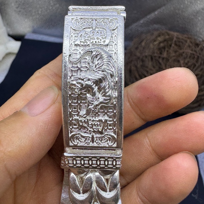 Gelang Rantai Perak Motif Hari - Men Accessories Nepal ulasan dan harga