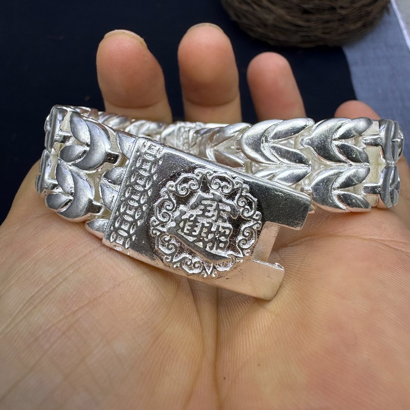 Gelang Rantai Perak Motif Hari - Men Accessories Nepal ulasan dan harga