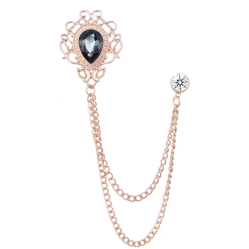 Pin Kerah Kristal Berlian Imit - Men Accessories Fashion ulasan dan harga