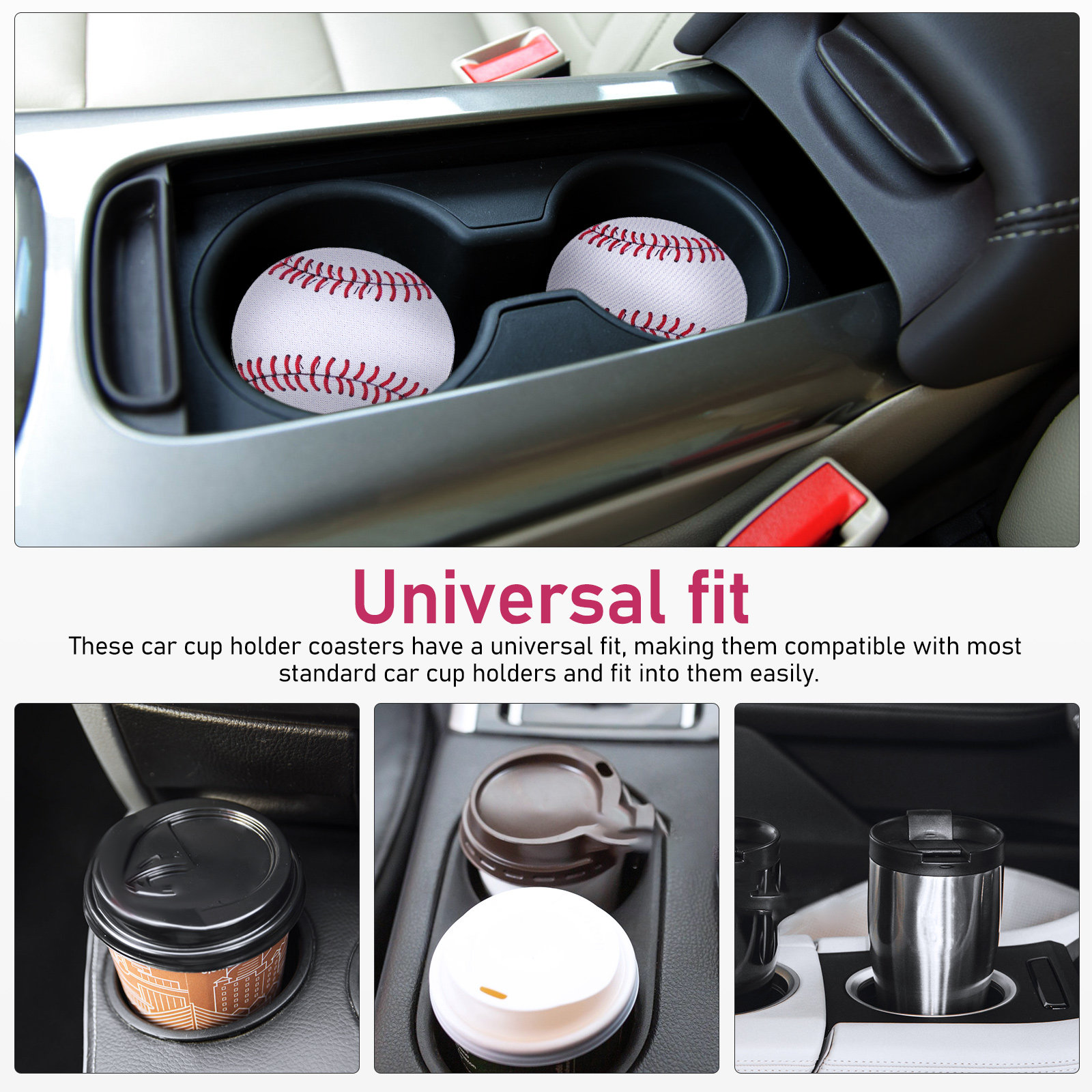 2Pcs Alas Gelas Mobil Tema Bas - Men'S Accessories Holder ulasan dan harga