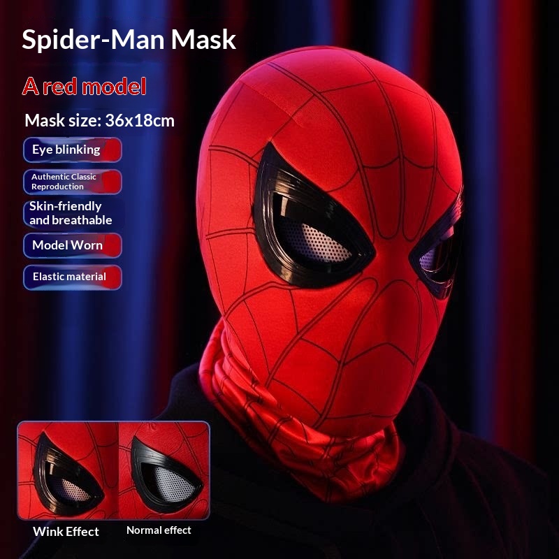 Topeng Spider-Man dengan Mata  - Men Accessories Hat ulasan dan harga