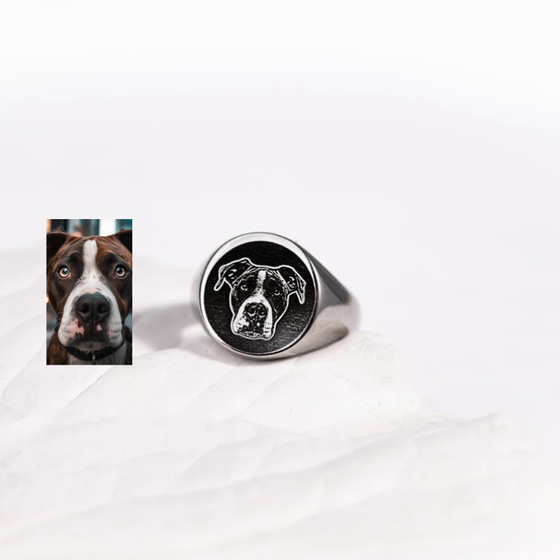 Cincin Stempel Foto Ukiran Kus - Men Accessories Wedding ulasan dan harga