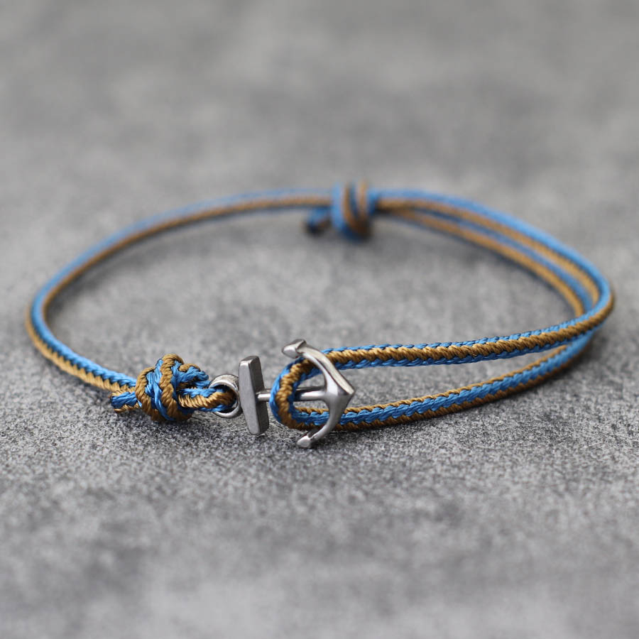 Gelang Tali Tipis Jangkar Mini - Men Accessories Ethnic ulasan dan harga