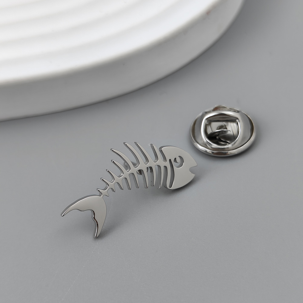 Lencana tulang ikan kreatif be - Men'S Accessories Gift Set Branded ulasan dan harga