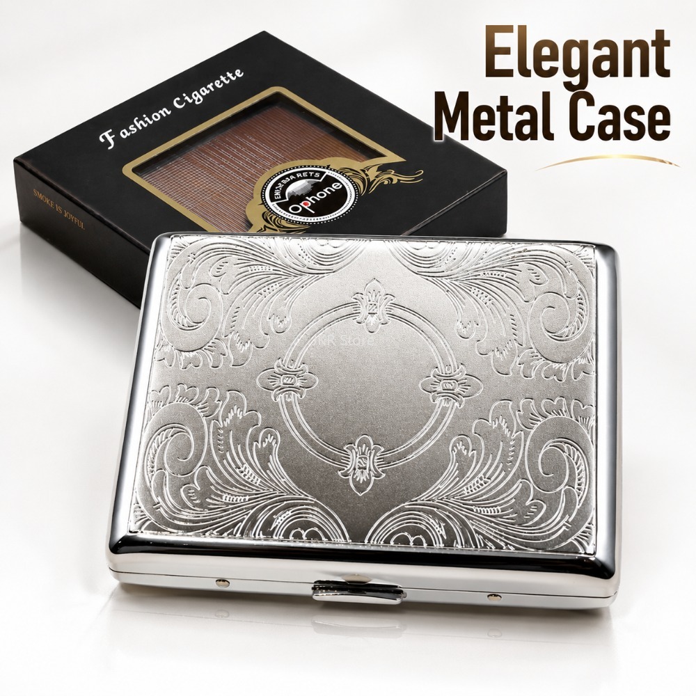 Kotak Rokok Stainless Steel Be - Men Accessories Box ulasan dan harga