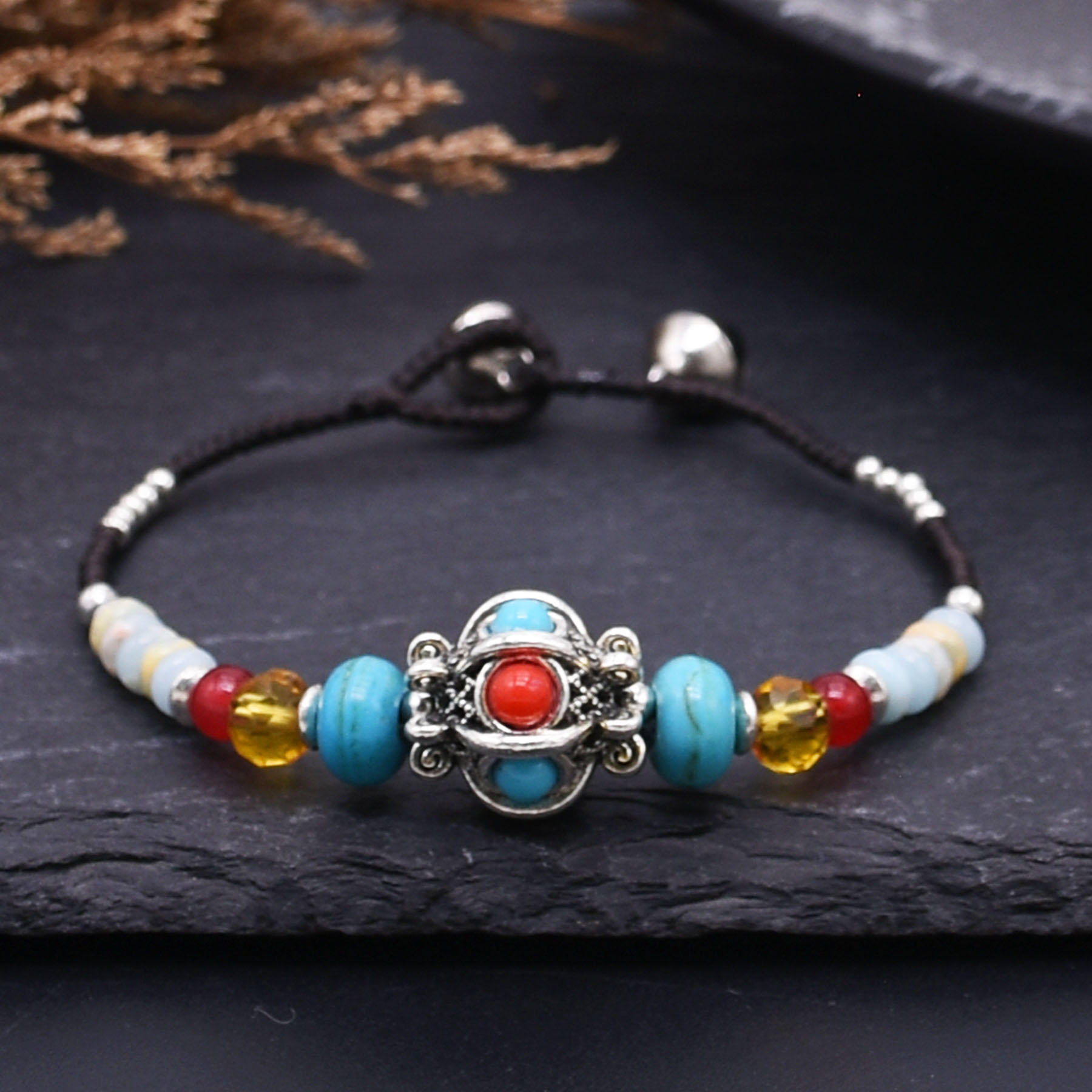 Gelang Tali Tenun Etnis Buatan - Men Accessories Nepal ulasan dan harga