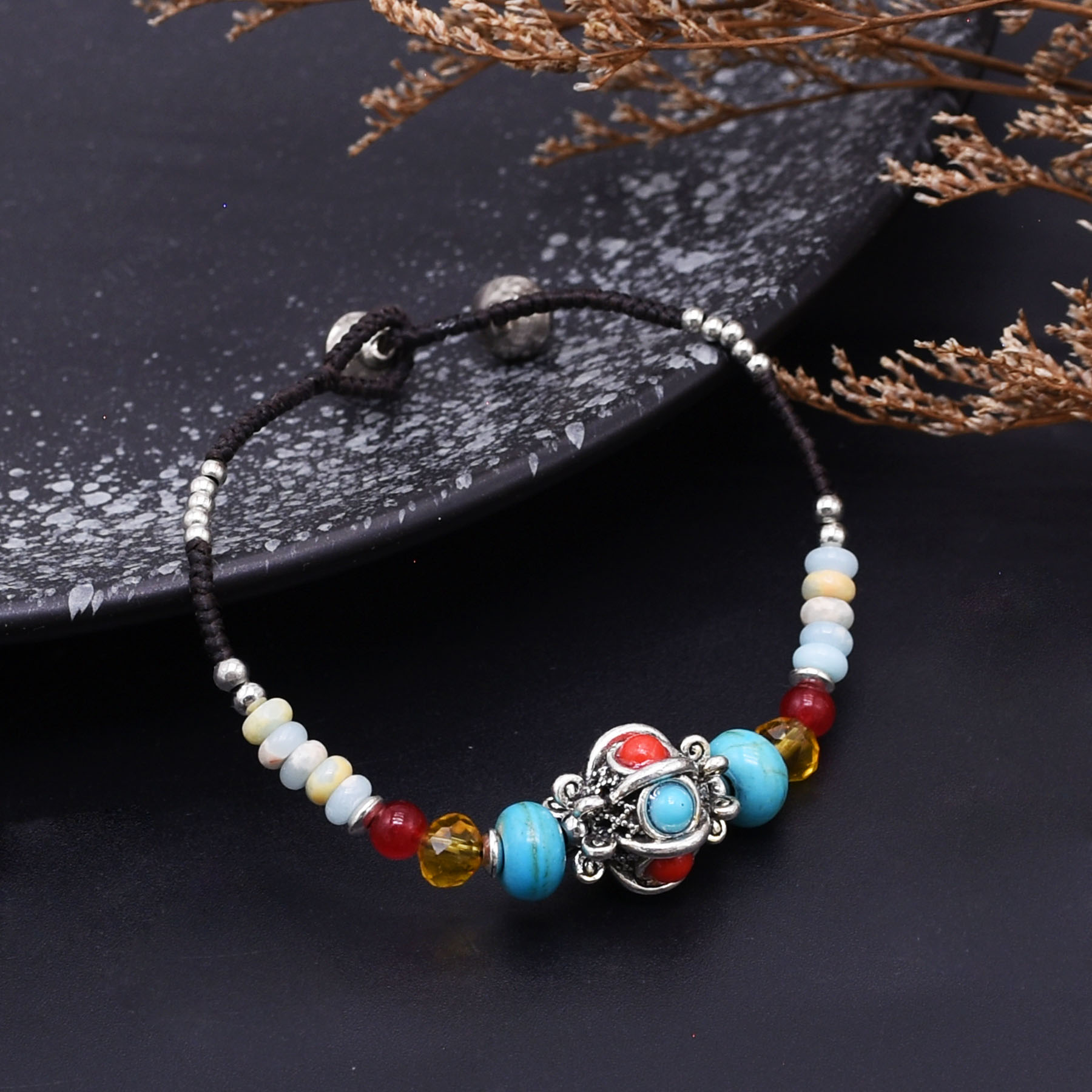 Gelang Tali Tenun Etnis Buatan - Men Accessories Nepal ulasan dan harga