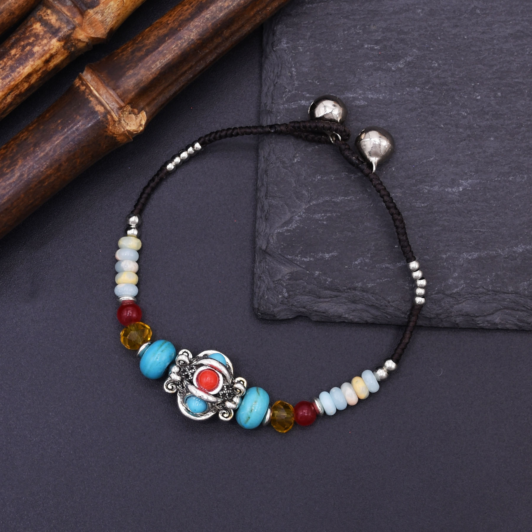 Gelang Tali Tenun Etnis Buatan - Men Accessories Nepal ulasan dan harga
