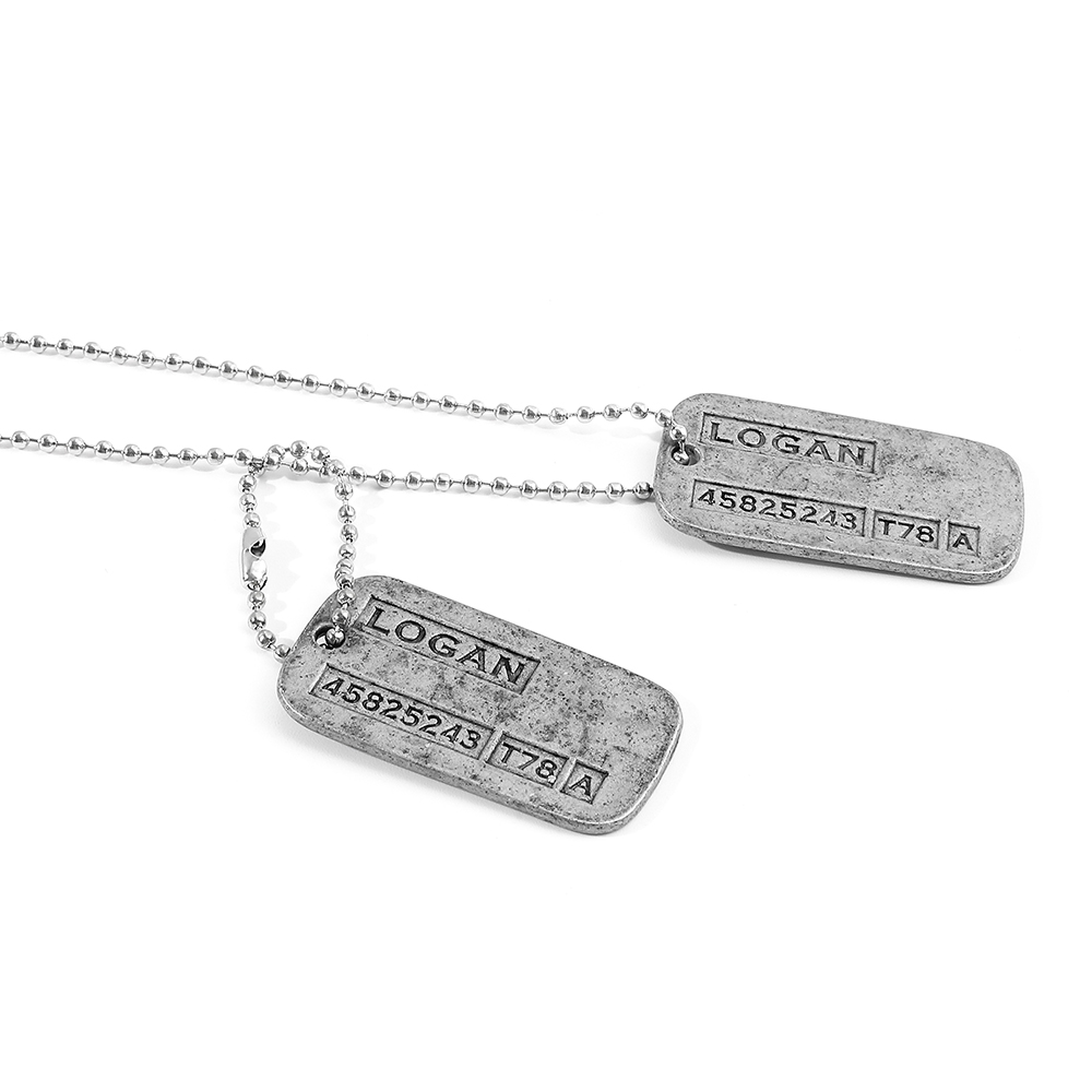 Kalung Kartu Militer X-Men Wol - Men Accessories Fashion ulasan dan harga