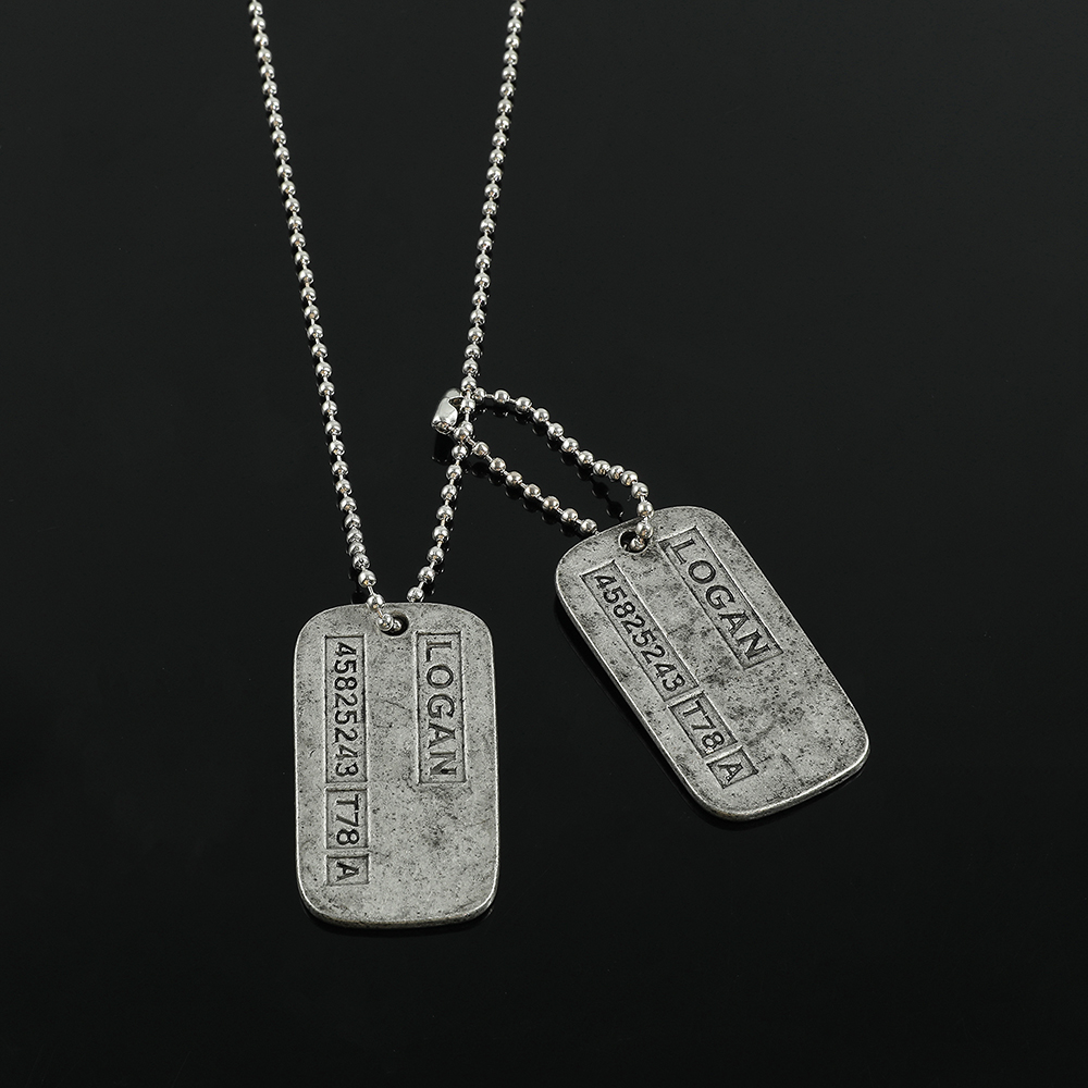 Kalung Kartu Militer X-Men Wol - Men Accessories Fashion ulasan dan harga