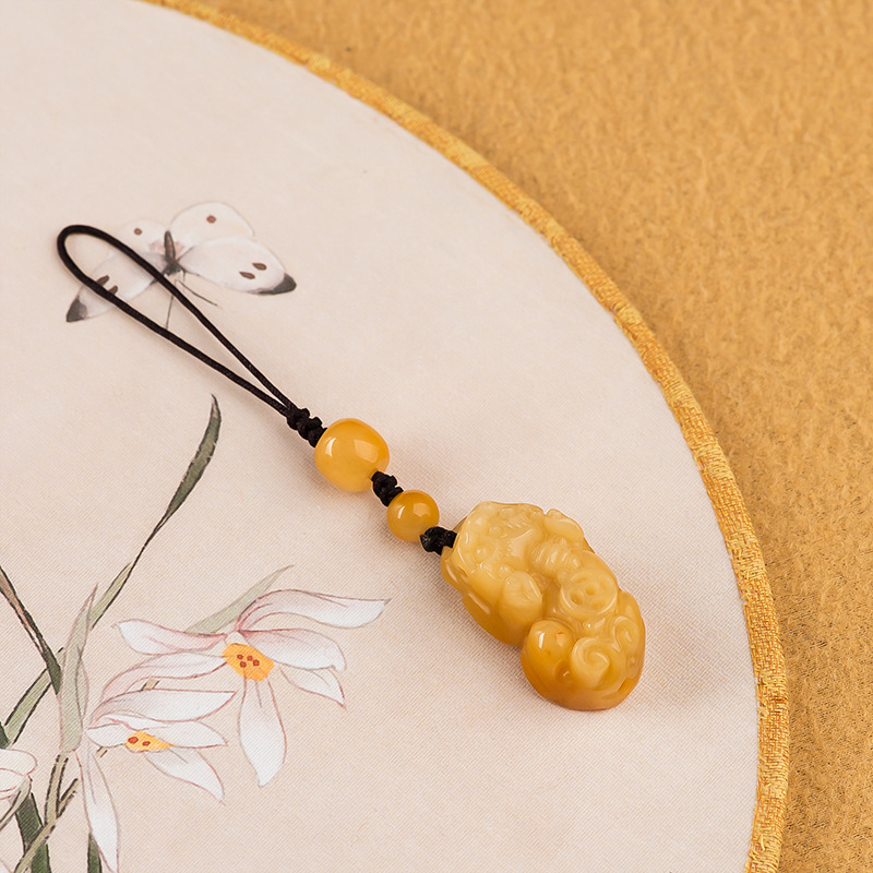 Gantungan Kunci Kuning Giok Al - Men Accessories Ethnic ulasan dan harga