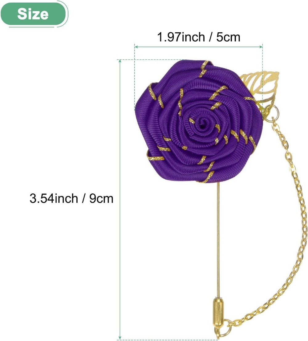 Bros Pin Bunga Mawar Kain deng - Men Accessories Wedding ulasan dan harga