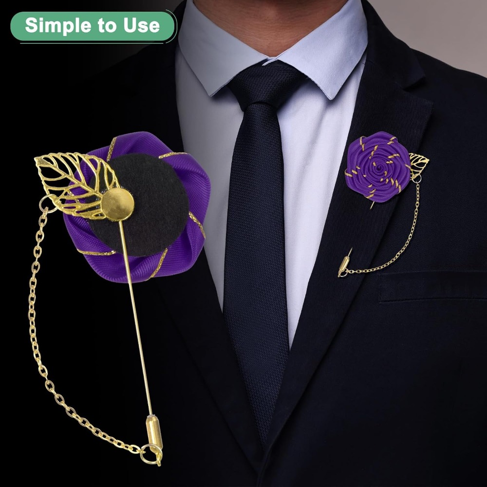 Bros Pin Bunga Mawar Kain deng - Men Accessories Wedding ulasan dan harga