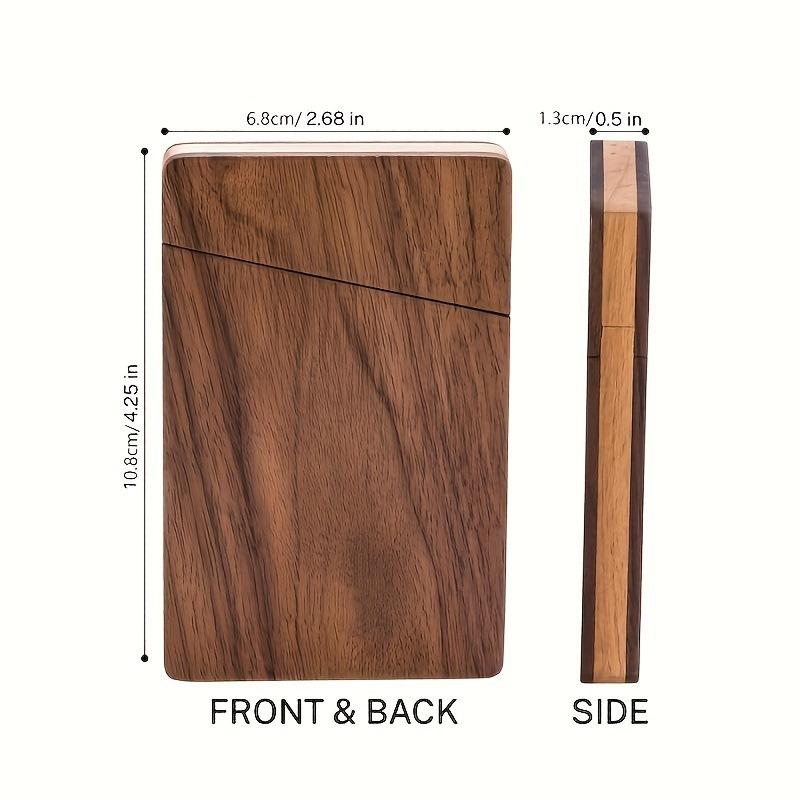 Tempat Kartu Nama Kayu Portabe - Men'S Accessories Holder ulasan dan harga